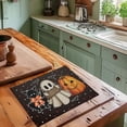 thumbnail image 2 of Halloween Themed Linen Placemat For Dining Table Kitchen And Living Room Decorative Holiday Dinner Mat Heat Downdraft Table Mat round Plate Mat Set Small Dining Set round Dinning Room Table Setting, 2 of 3