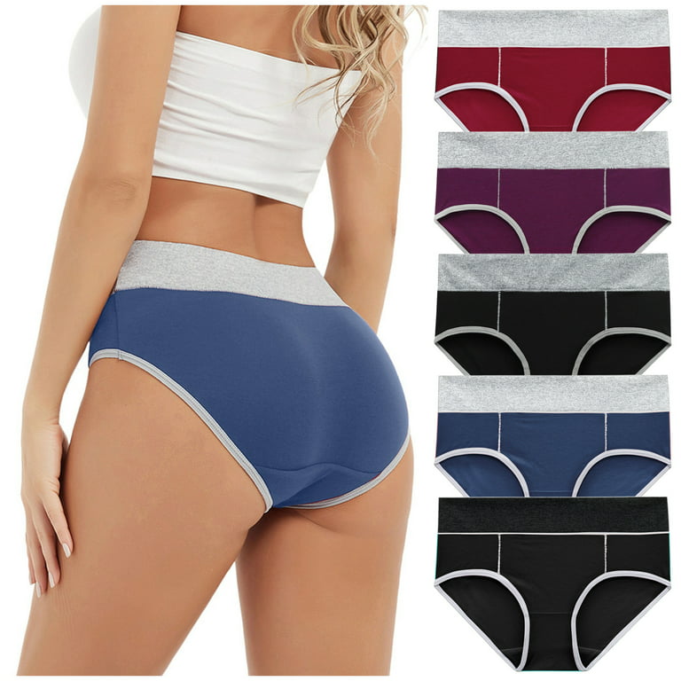 Eashery Sext Panty for Women Women's High Waist Cotton Underwear Stretch Briefs  Soft Comfy Ladies Panties Multicolor X-Large 