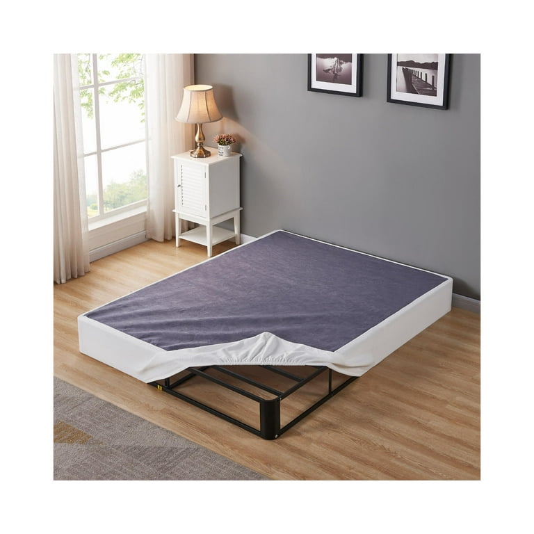 Signature Design by Ashley 10 Mattress Box Spring with Metal Foundation King White