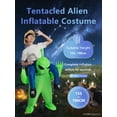 thumbnail image 3 of Inflatable Alien Abduction Costume - Funny Green Alien Pick-Me-Up Outfit For Halloween & Cosplay,Height 4'11"-6'3",alien, 3 of 7