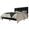 thumbnail image 4 of Home Design Marion Full Tufted Upholstered Platform Bed Frame with Tufted Headboard and Plush Padding, Black, Easy Assembly, 4 of 4