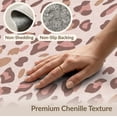 thumbnail image 6 of ODIKA Pink Retro Leopard Skin Weathered Spots Cheetah Print Zebra Decoration Stain Resistant Low Profile for Dorm Room, Small Living Apartment, 6 of 7