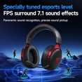 thumbnail image 5 of V9 PRO Wireless Gaming Headset 7.1 Surround Sound for PS5 PS4 PC SWITCH TOPSPEED Gaming Headphones with Noise Canceling Mic, 250Hr Battery, Low 15ms Latency, Lightweight, BT 5.3 FPS Games, 5 of 7