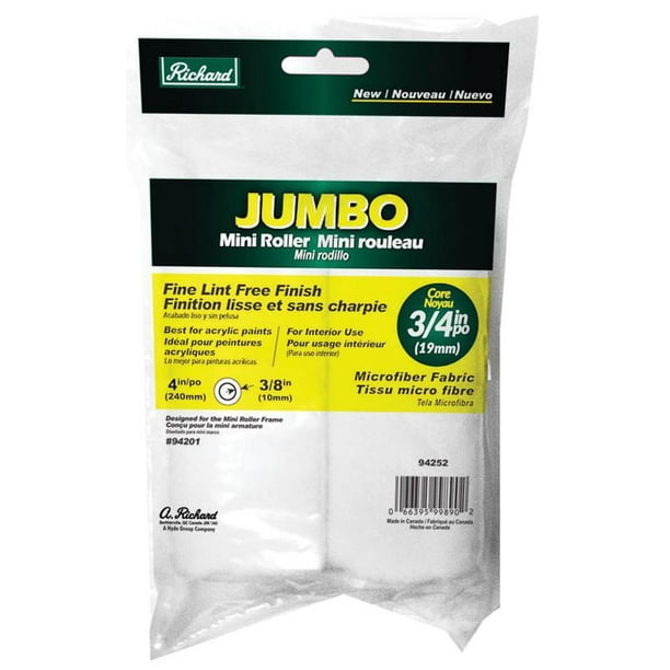 HYDE 94252 Paint Roller Cover Acrylic Paint 3/8 in Thick Nap Microfiber Cover