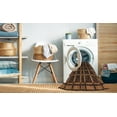 thumbnail image 2 of Ahgly Company Machine Washable Indoor Round Abstract Red Fox Red Area Rugs, 5' Round, 2 of 7