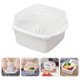 thumbnail image 4 of Shisuyan Microwave Vegetable Steamer Box Double Layer Plastic Steamer Kitchen Steaming Case With Lid, 4 of 8