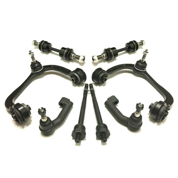 8 Pc Front Suspension Kit for 2WD MODELS Upper Control Arm   Tie Rod Ends Outer & Inner   Sway Bar Links Fits select: 2009-2014 FORD F150