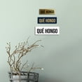 thumbnail image 4 of Signs ByLITA Basic Que hongo Sign (Black /Gold) - Small, 4 of 6