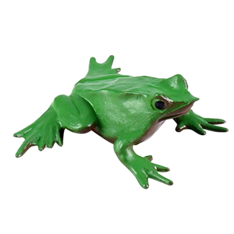 Luzkey 6 Pieces Simulation Animals Frog Reptile For Children Kids Toys Gift Lifelike Forest Amphibian Novelty Frog Play Model Other Length Approx. 4cm