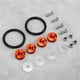 thumbnail image 3 of Kit colorido de anillos de goma con sujetadores de liberación rápida para tapa protectora de barro de maletero de parachoques de coche (naranja), 3 of 7