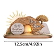 thumbnail image 4 of Wooden Easter Ornament with Scripture – 2D Hollow Design Depicting Resurrection Scene, Tabletop Display for Home Décor, Christian Religious Gift, 4 of 8