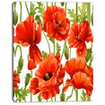 thumbnail image 2 of Motif Sans Couture de Coquelicots Rouges - Impression sur Toile Florale, 2 of 3