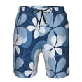 thumbnail image 4 of Kdxio Flower Pattern Mens Casual Shorts - Drawstring Summer Beach Sports Shorts for Men, 4 of 9