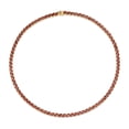 thumbnail image 2 of Forever Facets Women's Garnet Tennis Necklace in Sterling Silver, Adult Female, 2 of 5