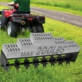thumbnail image 5 of 32" Tow Behind Spike Aerator, Tractor Lawn Aerator with 8 Steel Spike Disks for Lawn, Farm, Planting, Black, 5 of 9