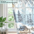 thumbnail image 4 of Yayeee Window Curtains Light Filtering 63"x42" Grommet Panel Pair Home Living Room Decor, Winter Village, 4 of 7