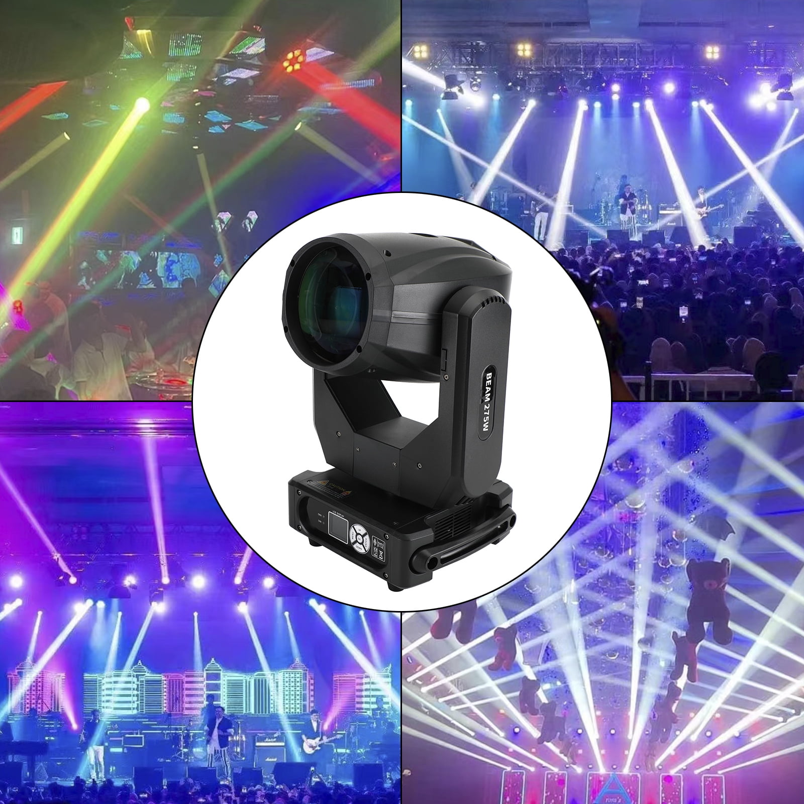275W 10R Beam Moving Head Stage Light DMX Gobo Spot Lighting DJ Disco