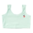 thumbnail image 1 of WEIYLL Girls Bras Crop Lightweight Ribbed Wide Shoulder Strap Mint Green Baby Tops Underwear Size M, 1 of 3