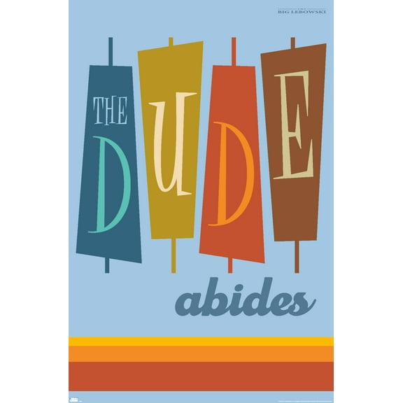 The Big Lebowski - The Dude Abides Wall Poster, 22.375" x 34"