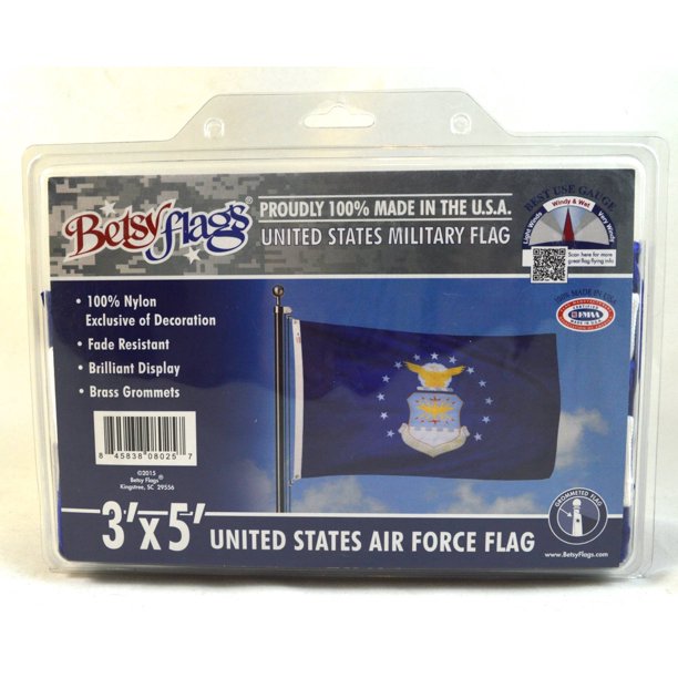 Banner Betsy Flags, bandera de la Fuerza Aérea de los Estados Unidos, 91 x 152 cm, nailon