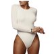 thumbnail image 3 of Body de manga larga Body de algodón para mujer Conveniente ajuste delgado para vacaciones ANGGREK Otros, 3 of 6