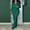 Green, variant on Spring And Summer Women's Casual Sportswear Two Piece Long Sleeved Suit Polyester Track Pants Women Jumpsuits for Women plus Size Woman Suites Pant Suits for Women Dressy Wedding Guest plus Size Hang