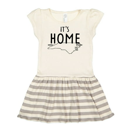 

Inktastic It s Home- State of North Carolina Outline Gift Toddler Girl Dress
