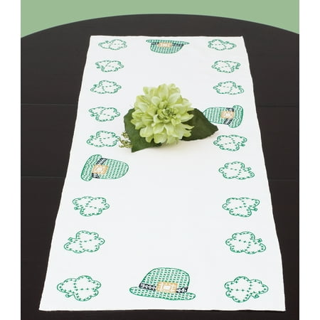- Jack Dempsey St. Patrick's Day Stamped Table Runner, 15