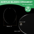 thumbnail image 2 of Acrylic Keychain Blanks, 2.5 Inch Round Clear Disc Ornaments for DIY Keychain, Crafting Vinyl Projects 4 Inch Transparent, 2 of 6