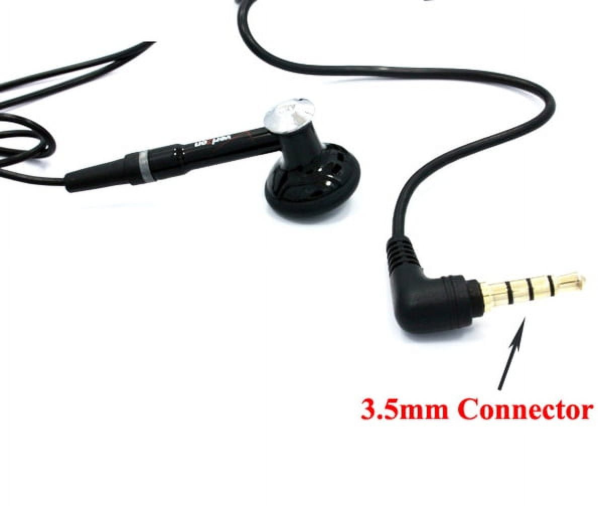 Headset MONO 3.5mm Handsfree Earphone Single Earbud Headphone Microphone Wired [Black] BYY for Samsung Galaxy S7 Active, Sol Tab 2 10.1 7 3 10.1 GT-P5210 7.0 8.0 4 10.1 SM-T530 7.0 8.0 8.9 A 8.0 9.7