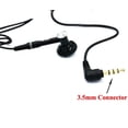 thumbnail image 4 of Headset MONO 3.5mm Handsfree Earphone Single Earbud Headphone Microphone Wired [Black] BYY for Samsung Galaxy S7 Active, Sol Tab 2 10.1 7 3 10.1 GT-P5210 7.0 8.0 4 10.1 SM-T530 7.0 8.0 8.9 A 8.0 9.7, 4 of 6