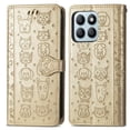 thumbnail image 1 of Funda Cartera FOXDOCK para Honor X8b 4G , Flip PU con Relieve de Gatos y Perros, Tarjetero y Soporte, 1 of 6
