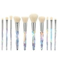 thumbnail image 1 of Synthetic Makeup Brushes Set - Soft Dense Bristles, Travel-Friendly for Foundation/Eyeshadow/Concealer(10Pcs), 1 of 4