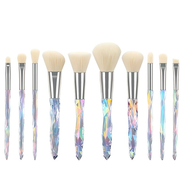 10 Pcs Pinceaux de Maquillage Premium Synthétiques pour Application de Maquillage