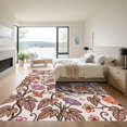thumbnail image 3 of ODIKA 5'x7' Machine Washable Non-Slip Area Rug, Bohemian Cream High Traffic Rug, Beige, 1291154, 3 of 7