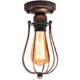 thumbnail image 1 of Lámpara de techo creativa de metal, lámpara de techo de hierro, accesorio de iluminación E27 Edison, óxido para bar, dormitorio, cocina, restaurante, cafetería, pasillo, 1 of 1