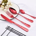 thumbnail image 3 of ENJOYW 4Pcs/Set Exquisite Cutlery Set Corrosion Resistant Stainless Steel Smooth Edge Safe Use Scoop Fork for Daily Life Cutlery S, 3 of 7