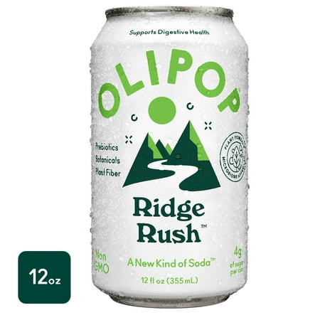 OLIPOP Prebiotic Soda  Ridge Rush  12 fl oz  Refrigerated
