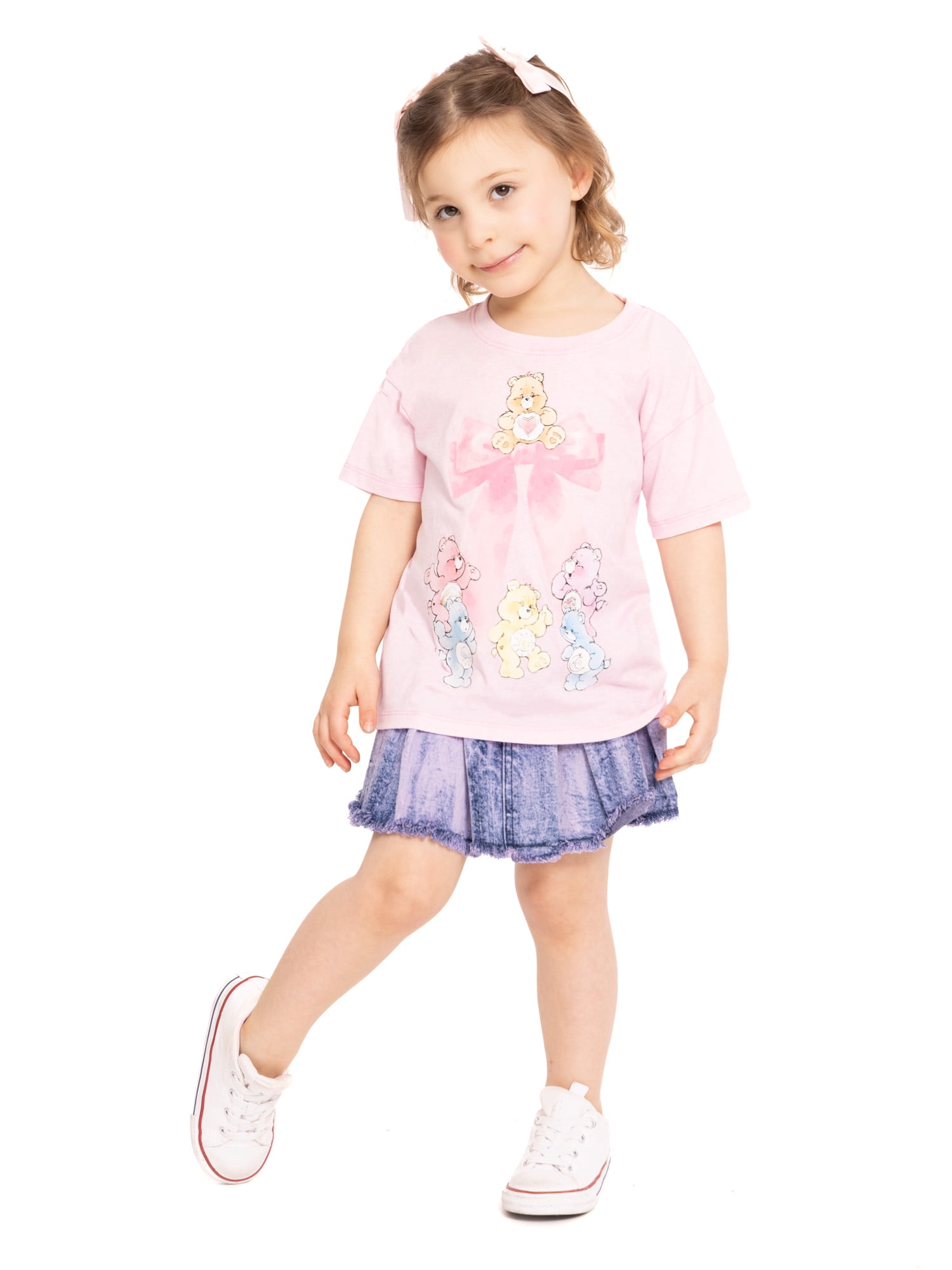 Care Bears Toddler Girls Graphic Crewneck Tee with Short Sleeves, Sizes 12M-5T