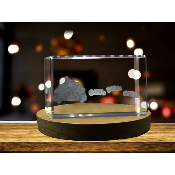 Thanksgiving 9 3D Engraved Crystal 3D Engraved Crystal Keepsake/Gift/Decor/Collectible/Souvenir