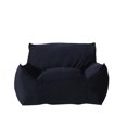 thumbnail image 3 of Aukfa Bean Bag Chair, Lazy Floor Sofa Couch for Adults Kids, Accent Sofa Chair for Gaming Reading Relaxing, Dark Blue, 3 of 7