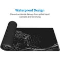 thumbnail image 6 of Japanese Sea Wave Anime Kanagawa Cool Large Gaming Mouse Pad, Black and White Keyboard Mouse Mat, Long Computer Gaming Mousepad for Home Office Work Desk Stitched Eges Non-Slip Base Mouse Pads Mat, 6 of 6