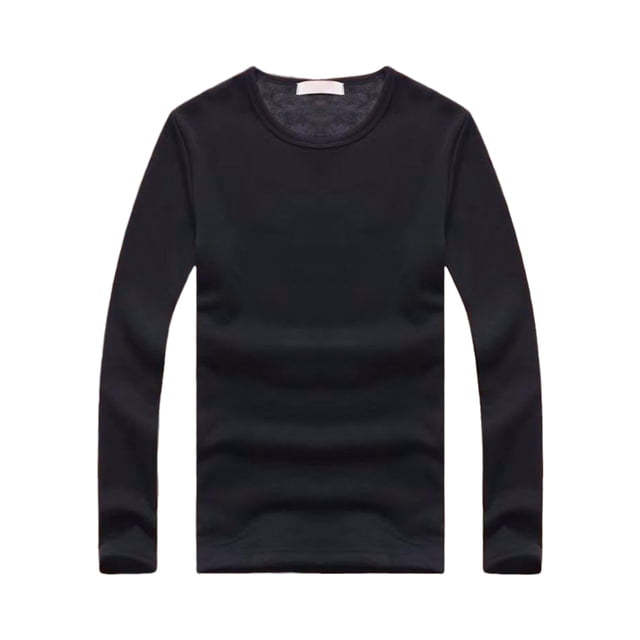 Minnieouse Ropa interior térmica masculina de manga larga de invierno que mantiene el calor, camiseta de moda, camisa informal adelgazante, accesorio de Ropa interior Negro XXXL Minnieouse AP013380-17