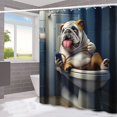 thumbnail image 4 of Dog Series Bathroom Shower Curtain, Home Waterproof And Mold-Proof Shower Curtain, Bathroom Partition Shower Curtain A|Dog Bath Shower Curtain Washable Cloth Cute Dogs Kids Blue Sh, 4 of 7
