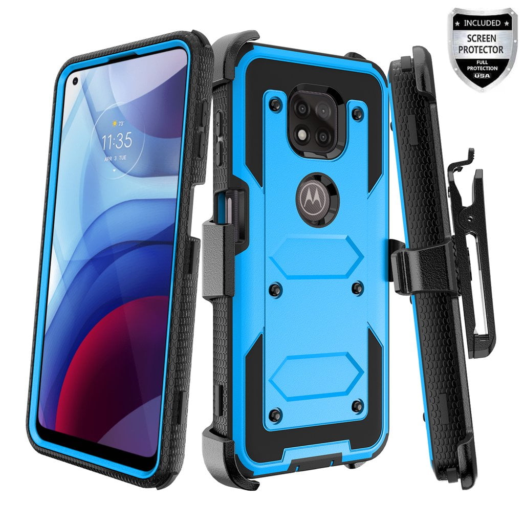 Spy Case for Motorola Moto G Power 2021 Belt Clip Holster Kickstand