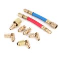 thumbnail image 2 of Loewten Refrigeration Connector Adapter,8pcs/Set Air Conditioning Refrigeration R-12A/C Connector Adapter Hoses R134A R12,Adapter Hoses, 2 of 8