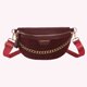 thumbnail image 3 of Bolso Cintura A La para Mujer Bolso Pecho Cuero PU Bolso para Mujer (rojo Vino), 3 of 9