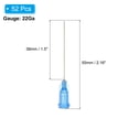 thumbnail image 2 of 22Ga Dispensing Needles, 52PCS 1.5 Inch Industrial Blunt Tip Dispensing Needle Syringes with Luer Lock Needle for Refilling Liquid Inks Adhesive Glue Oil,Blue, 2 of 7