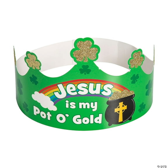 Fun Express Jesus is My Pot of Gold Crowns Assortments May Vary