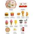 thumbnail image 3 of Darzheoy Pretend Play Food Toy for Kids Kitchen Aged 3 4 5, Fast Food Set, Pizza, Burger, Ice Cream, Educational Birthday Toy Gift for Boys Girls, 3 of 6